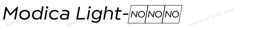 Modica Light字体转换